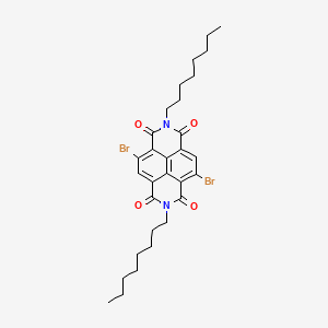 molecular formula C30H36Br2N2O4 B1512903 2,6-Dibromo-N,N'-di-n-octyl-1,8:4,5-naphthalenetetracarboxdiimide CAS No. 926643-78-9