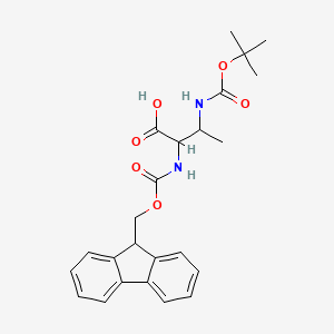 molecular formula C24H28N2O6 B15129047 (2S,3S)-(Fmoc-amino)-3-(Boc-amino)butyric acid 