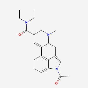 molecular formula C22H27N3O2 B15129049 Lysergamide, 1-acetyl-N,N-diethyl-(6CI,7CI) 