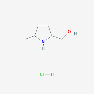 molecular formula C6H14ClNO B15129058 ((2S,5S)-5-Methylpyrrolidin-2-yl)methanol hydrochloride 