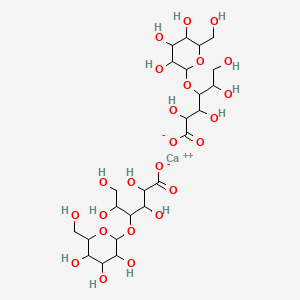 Calcium;2,3,5,6-tetrahydroxy-4-[3,4,5-trihydroxy-6-(hydroxymethyl)oxan-2-yl]oxyhexanoate