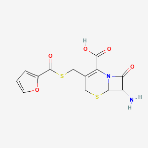 molecular formula C13H12N2O5S2 B15129117 7-Amino-3-(2-furoylthiomethyl)-3-cephem-4-carboxylic acid 