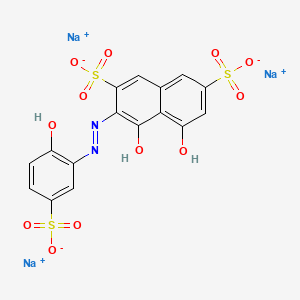 molecular formula C16H9N2Na3O12S3 B15129148 acid chrome blue K 