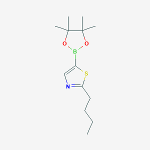 2-Butyl-5-(4,4,5,5-tetramethyl-1,3,2-dioxaborolan-2-yl)thiazole