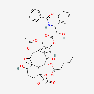 [4,12-Diacetyloxy-15-(3-benzamido-2-hydroxy-3-phenylpropanoyl)oxy-1,9-dihydroxy-10,14,17,17-tetramethyl-11-oxo-6-oxatetracyclo[11.3.1.03,10.04,7]heptadec-13-en-2-yl] pentanoate