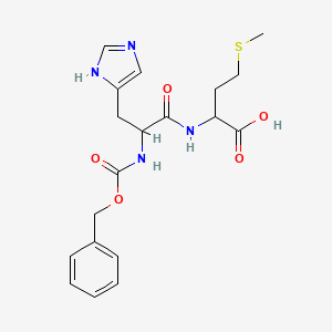 molecular formula C19H24N4O5S B15129184 Cbz-DL-His-DL-Met-OH 