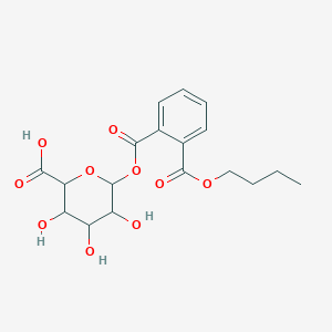 molecular formula C18H22O10 B15129190 6-(2-Butoxycarbonylbenzoyl)oxy-3,4,5-trihydroxyoxane-2-carboxylic acid 