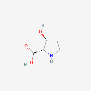 molecular formula C5H9NO3 B151292 (2S,3R)-3-hydroxypyrrolidine-2-carboxylic acid CAS No. 567-35-1