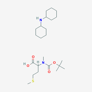 molecular formula C23H44N2O4S B15129248 Boc-n-me-l-met-oh dcha 