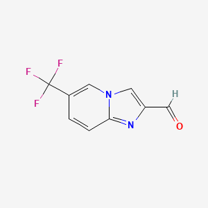 molecular formula C9H5F3N2O B1512928 6-(Trifluoromethyl)imidazo[1,2-a]pyridine-2-carbaldehyde CAS No. 881841-24-3