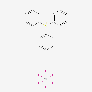 molecular formula C18H15S.F6Sb<br>C18H15F6SS B15129288 Triphenylsulfonium hexafluoroantimonate CAS No. 57840-38-7