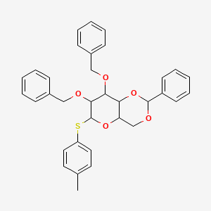 molecular formula C34H34O5S B15129312 4-Methylphenyl 2,3-di-o-benzyl-4,6-o-benzylidene-1-thio-alpha-d-mannopyranoside 