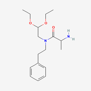 2-amino-N-(2,2-diethoxyethyl)-N-(2-phenylethyl)propanamide