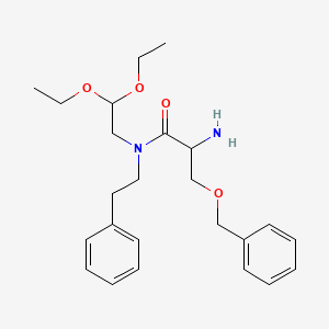 2-amino-N-(2,2-diethoxyethyl)-N-(2-phenylethyl)-3-phenylmethoxypropanamide