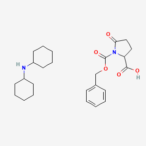 N-cyclohexylcyclohexanamine;5-oxo-1-phenylmethoxycarbonylpyrrolidine-2-carboxylic acid