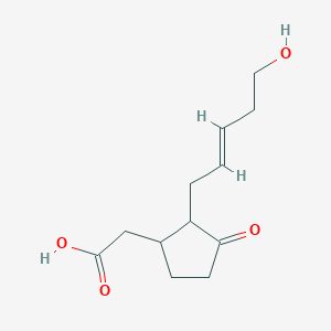 molecular formula C12H18O4 B15129384 2-[2-[(E)-5-hydroxypent-2-enyl]-3-oxocyclopentyl]acetic acid 