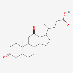 4-(10,13-dimethyl-3,12-dioxo-2,4,5,6,7,8,9,11,14,15,16,17-dodecahydro-1H-cyclopenta[a]phenanthren-17-yl)pentanoic acid