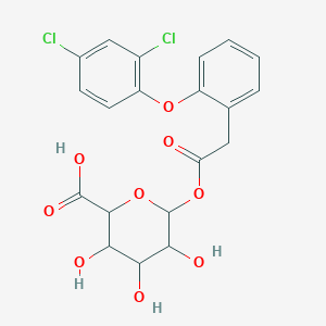 6-[2-[2-(2,4-Dichlorophenoxy)phenyl]acetyl]oxy-3,4,5-trihydroxyoxane-2-carboxylic acid