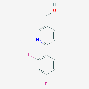 [6-(2,4-Difluorophenyl)pyridin-3-YL]methanol