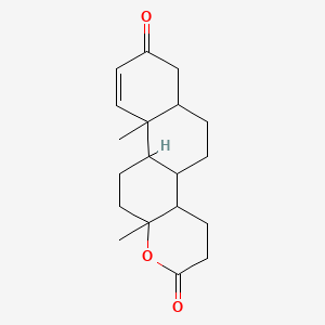 10a,12a-dimethyl-4,4a,4b,5,6,6a,7,10b,11,12-decahydro-3H-naphtho[2,1-f]chromene-2,8-dione