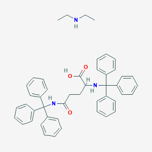 molecular formula C47H49N3O3 B15129508 N-alpha,delta-Ditrityl-L-glutamine diethylammonium salt 