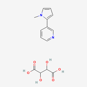 molecular formula C14H16N2O6 B15129550 beta-NicotyrineL-Tartrate 