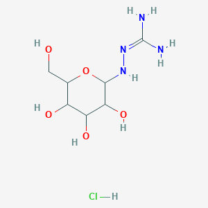 N-{[(2R,3R,4S,5R,6R)-3,4,5-Trihydroxy-6-(hydroxymethyl)oxan-2-YL]amino}guanidine hydrochloride