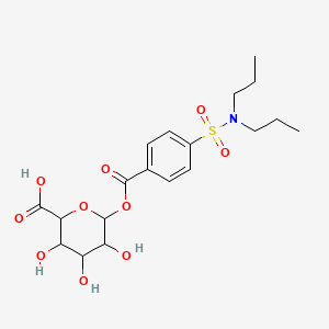 molecular formula C19H27NO10S B15129576 Probenecid acyl b-D-glucuronide 