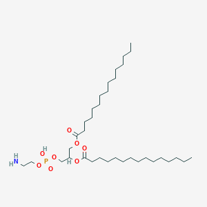 molecular formula C35H70NO8P B15129616 [3-[2-Aminoethoxy(hydroxy)phosphoryl]oxy-2-pentadecanoyloxypropyl] pentadecanoate 