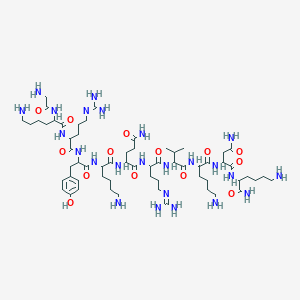 molecular formula C61H110N24O14 B15129639 H-gly-lys-arg-tyr-lys-gln-arg-val-lys-asn-lys-nh2 