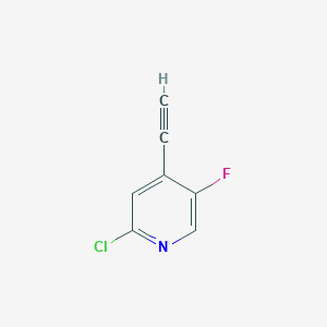molecular formula C7H3ClFN B1512971 2-Chloro-4-ethynyl-5-fluoropyridine CAS No. 1211539-66-0