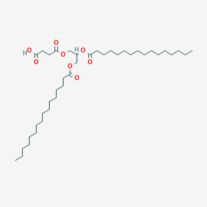 molecular formula C39H72O8 B15129730 4-[2,3-Di(hexadecanoyloxy)propoxy]-4-oxobutanoic acid 