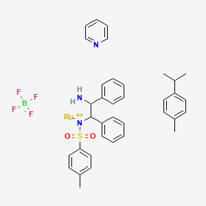 (2-Amino-1,2-diphenylethyl)-(4-methylphenyl)sulfonylazanide;1-methyl-4-propan-2-ylbenzene;pyridine;ruthenium(2+);tetrafluoroborate