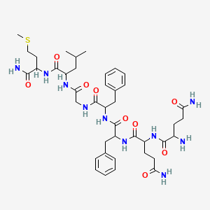 molecular formula C41H60N10O9S B15129753 1-Dearginyl-2,4-deprolyl-3-delysine-substance P 