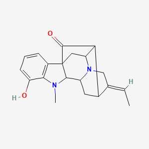 molecular formula C20H22N2O2 B15129760 (19E)-19,20-Didehydro-12-hydroxyajmalan-17-one 