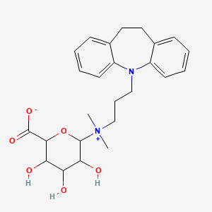 molecular formula C25H32N2O6 B15129860 Imipramine N-beta-D-glucuronide 