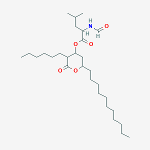 molecular formula C29H53NO5 B15129872 N-Formyl-L-leucine (3S,4S,6S)-3-Hexyltetrahydro-2-oxo-6-undecyl-2H-pyran-4-yl Ester 