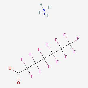 molecular formula C7HF13O2.H3N<br>C7H4F13NO2 B15129873 Ammonium perfluoroheptanoate CAS No. 6130-43-4