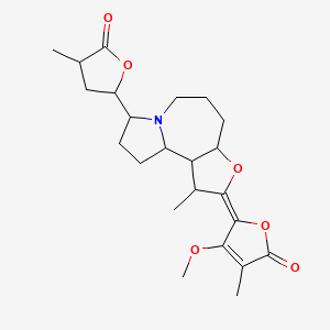 (5Z)-4-methoxy-3-methyl-5-[3-methyl-11-(4-methyl-5-oxooxolan-2-yl)-5-oxa-10-azatricyclo[8.3.0.02,6]tridecan-4-ylidene]furan-2-one