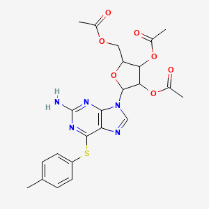 2-Amino-6-chloro-[(4-methylphenyl)thio]-9-(2',3',5'-tri-O-acetyl--D-ribofuranosyl)purine