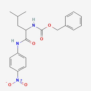 Carbamic acid, [3-methyl-1-[(p-nitrophenyl)carbamoyl]butyl]-, benzyl ester