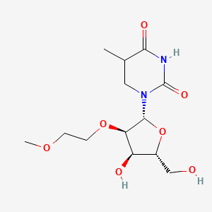 1-[(2R,3R,4R,5R)-4-hydroxy-5-(hydroxymethyl)-3-(2-methoxyethoxy)oxolan-2-yl]-5-methyl-1,3-diazinane-2,4-dione