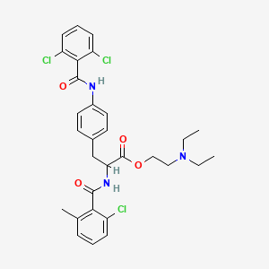 molecular formula C30H32Cl3N3O4 B15129948 R-411 (free base) 