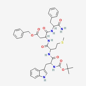 N-T-Boc-gly-trp-met-asp(benzyl)-pheamide)