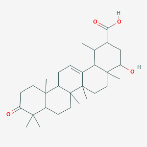 molecular formula C30H46O4 B15129961 Urs-12-en-30-oic acid, 22-hydroxy-3-oxo-, (22alpha)- 