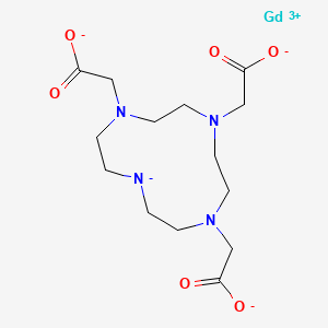 2-[4,7-Bis(carboxylatomethyl)-1,4,7-triaza-10-azanidacyclododec-1-yl]acetate;gadolinium(3+)