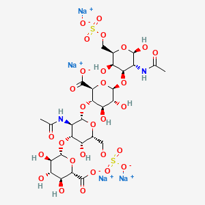 molecular formula C28H40N2Na4O29S2 B15129975 Chondroitin Hydrogen Sulfate Sodium Salt 