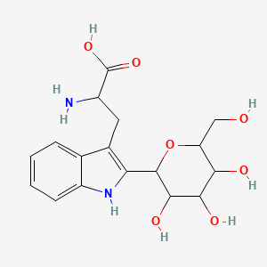 molecular formula C17H22N2O7 B15129989 2-(beta-D-Mannopyranosyl)-L-tryptophan 