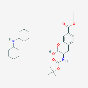 molecular formula C31H50N2O6 B15129995 Boc-DL-Phe(Boc)-OH.DCHA 