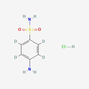 molecular formula C6H9ClN2O2S B15129998 Sulphanilamide-d4 Hydrochloride 